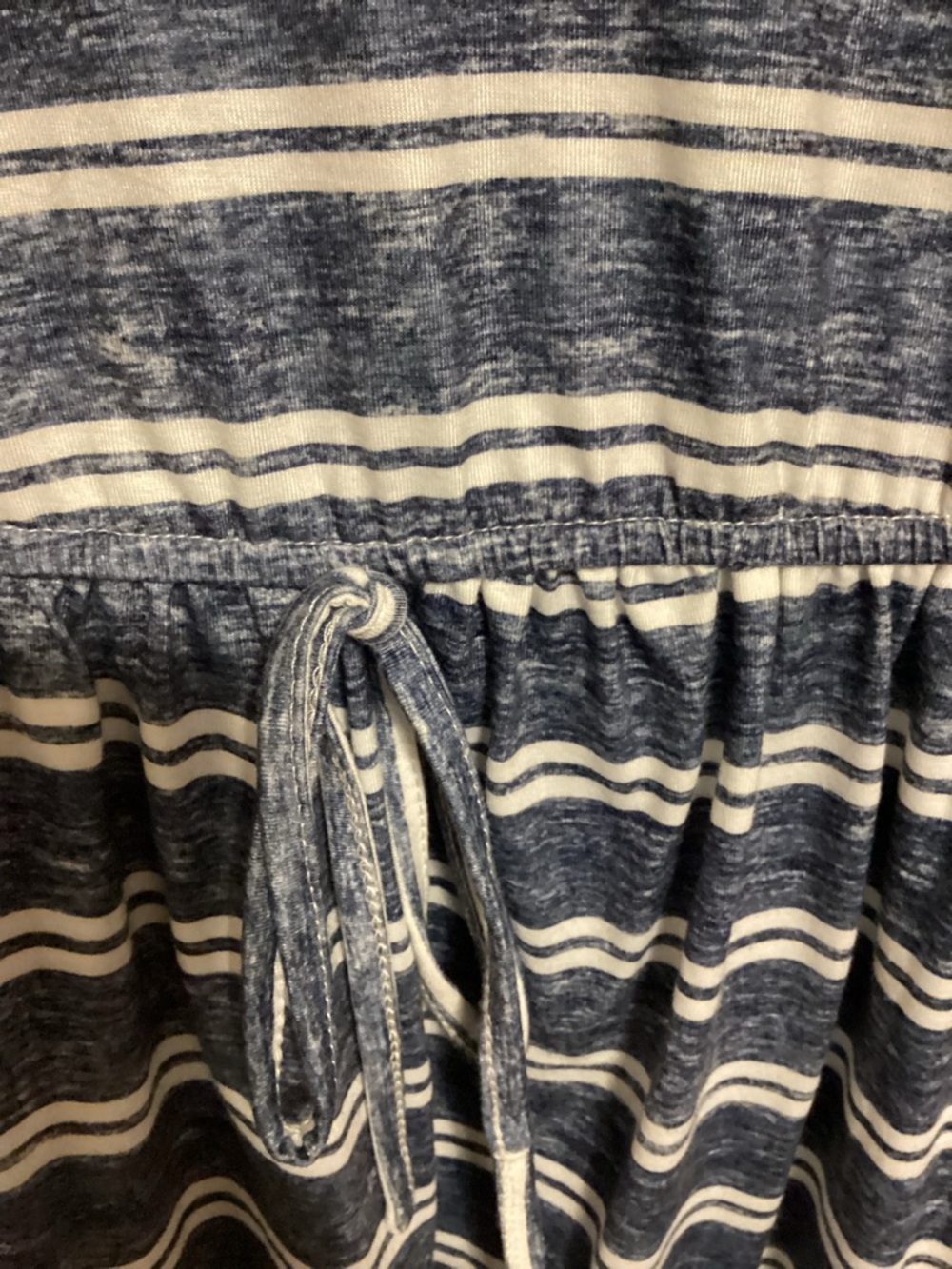 BloomChic Navy and White Striped V-Neck Midi Dress, size 12, EUC - Picture 5 of 12